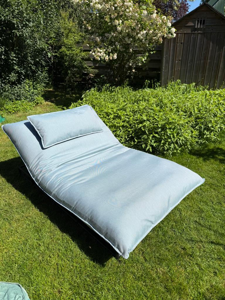 Hartman Emma ligbed loungebed zgan, Tuin en Terras, Ligbedden, Ophalen, Zo goed als nieuw, Overige materialen, Verstelbaar
