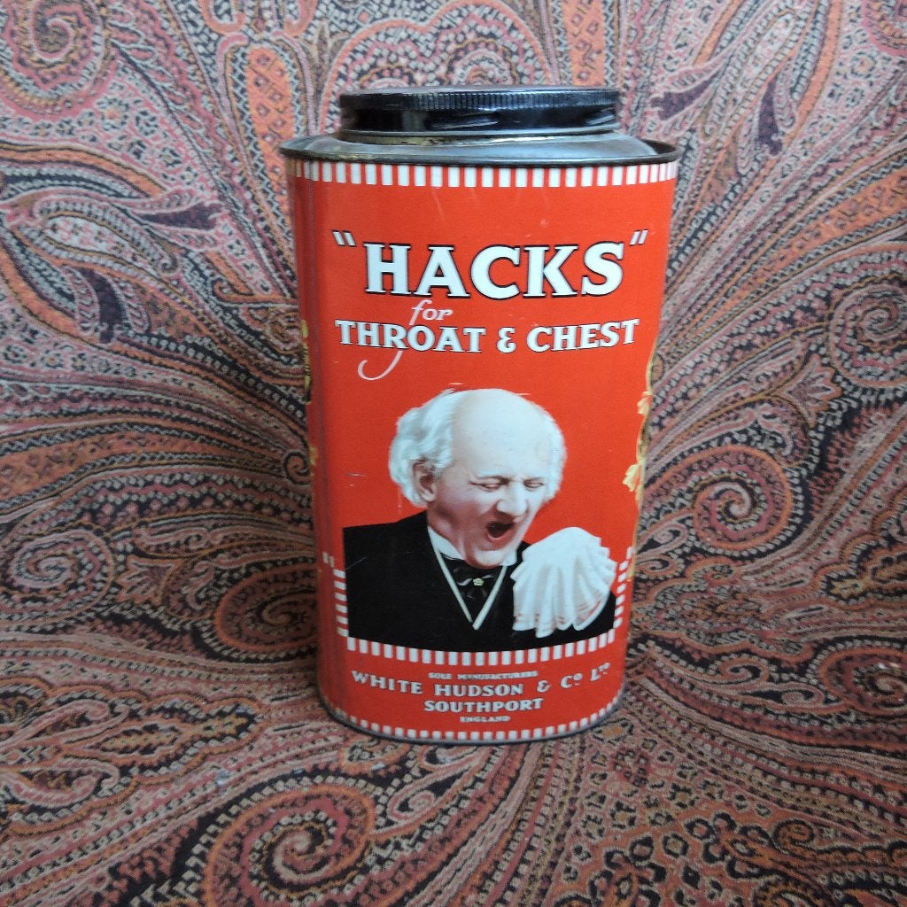 Blik groot Hacks throat and chest 26 cm, Verzamelen, Ophalen of Verzenden, Zo goed als nieuw, Overige