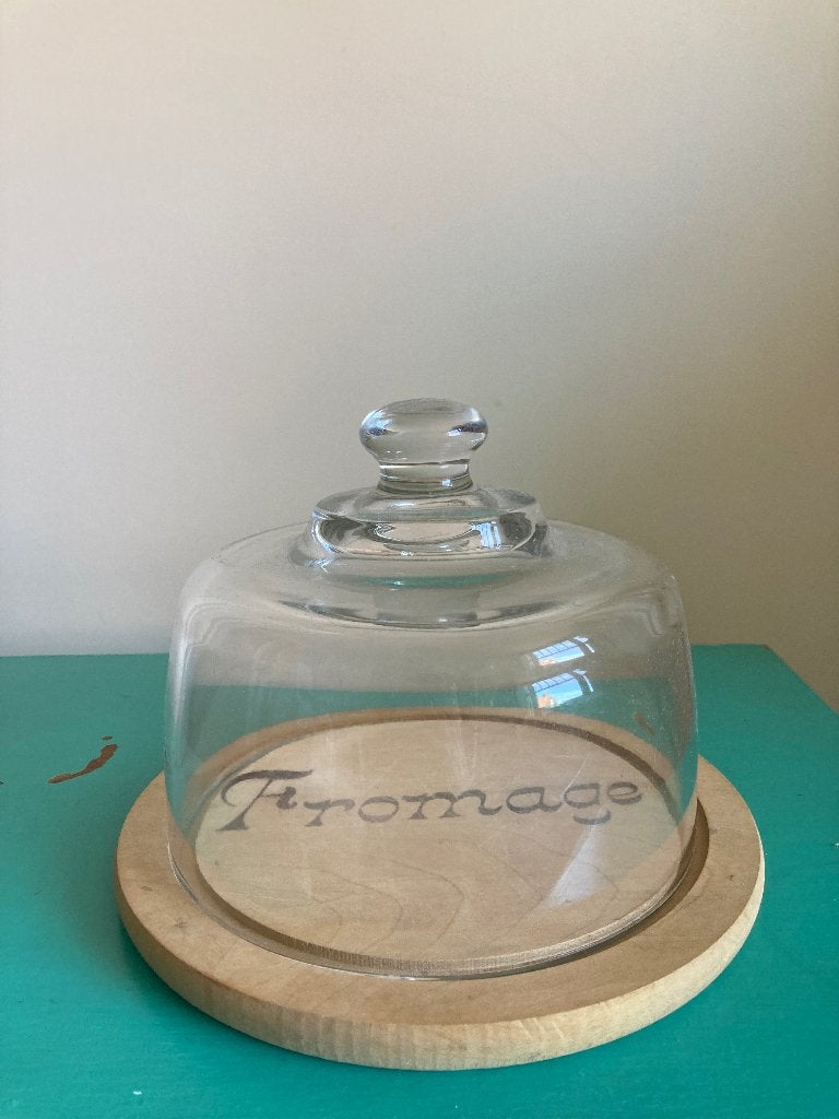 Kaas stolp Frans Fromage, Ophalen of Verzenden, Zo goed als nieuw, Overige merken, Glas