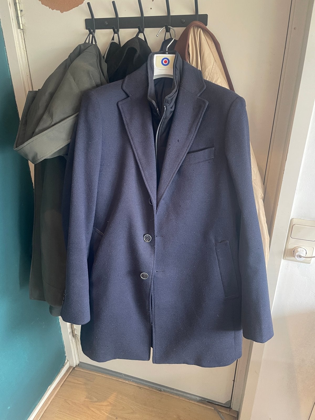 Nette donkerblauwe jas van Blue Industry, maat 50, Ophalen, Zo goed als nieuw, Maat 48/50 (M), Blauw