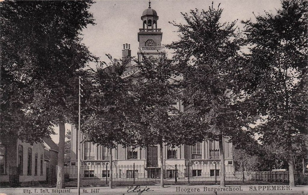 703-367-013 Hoogere Burgerschool Sappemeer, Verzenden, Voor 1920, Groningen