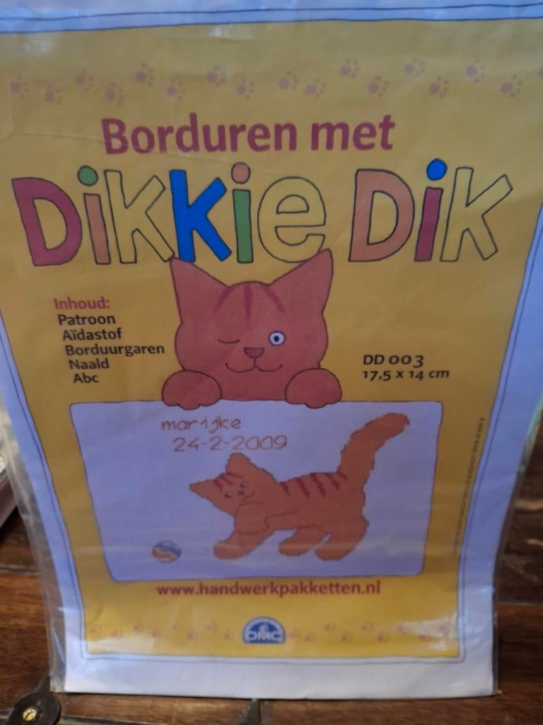 Geboorte pakket 'dikke dik, Ophalen of Verzenden, Nieuw, Borduurpakket
