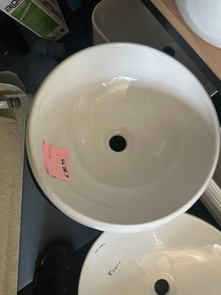 Waskom 40 rond 12,5 cm Hoog Wit Keramiek, Ophalen, Info@dealplein.nl, Nieuw, Wastafel