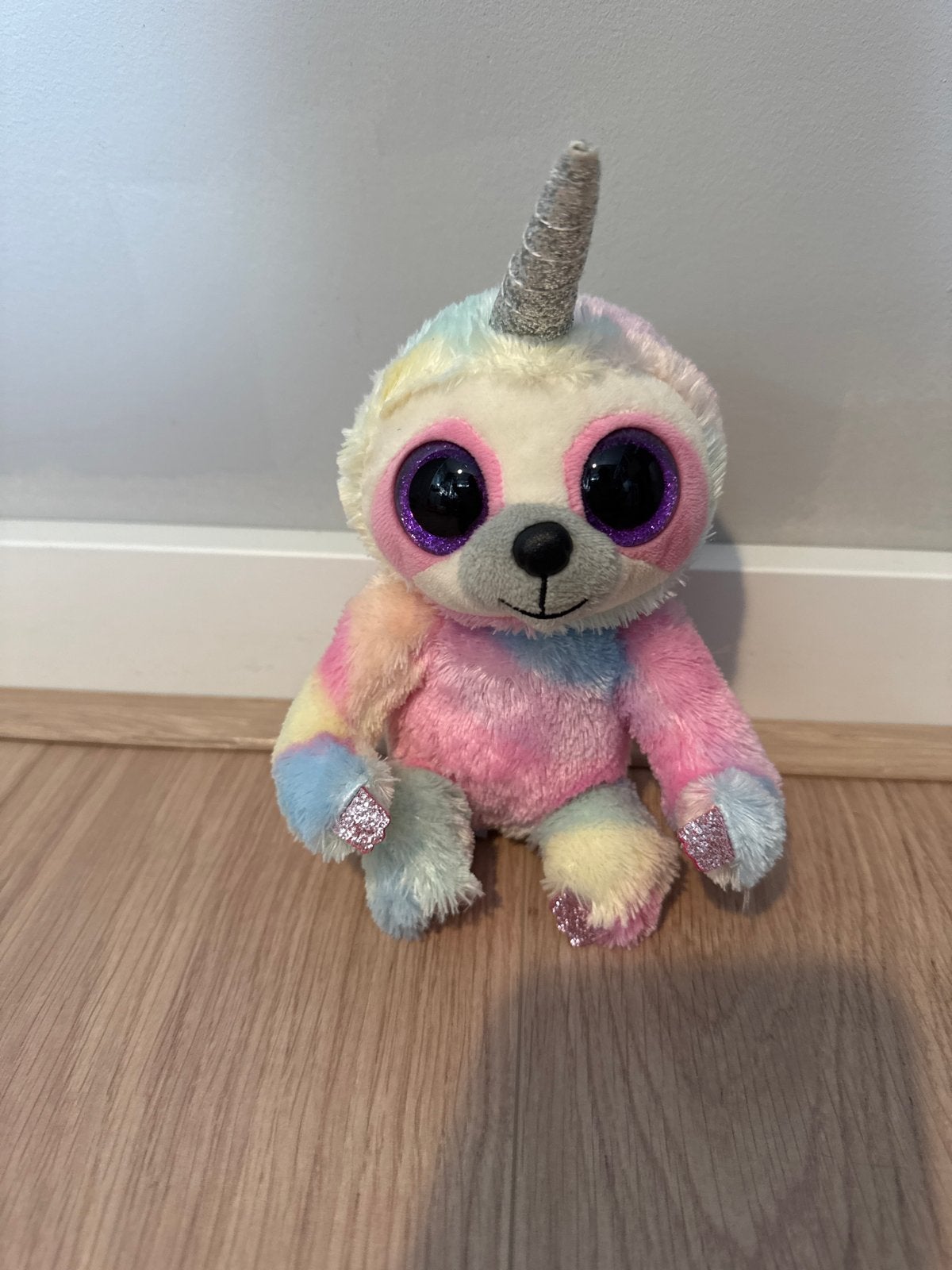 Ty Beanie Boo Eenhoorn Luiaard Knuffel - Kleurrijk, Kinderen en Baby's, Speelgoed | Knuffels en Pluche, Ophalen, Eenhoorn, Meerkleurig