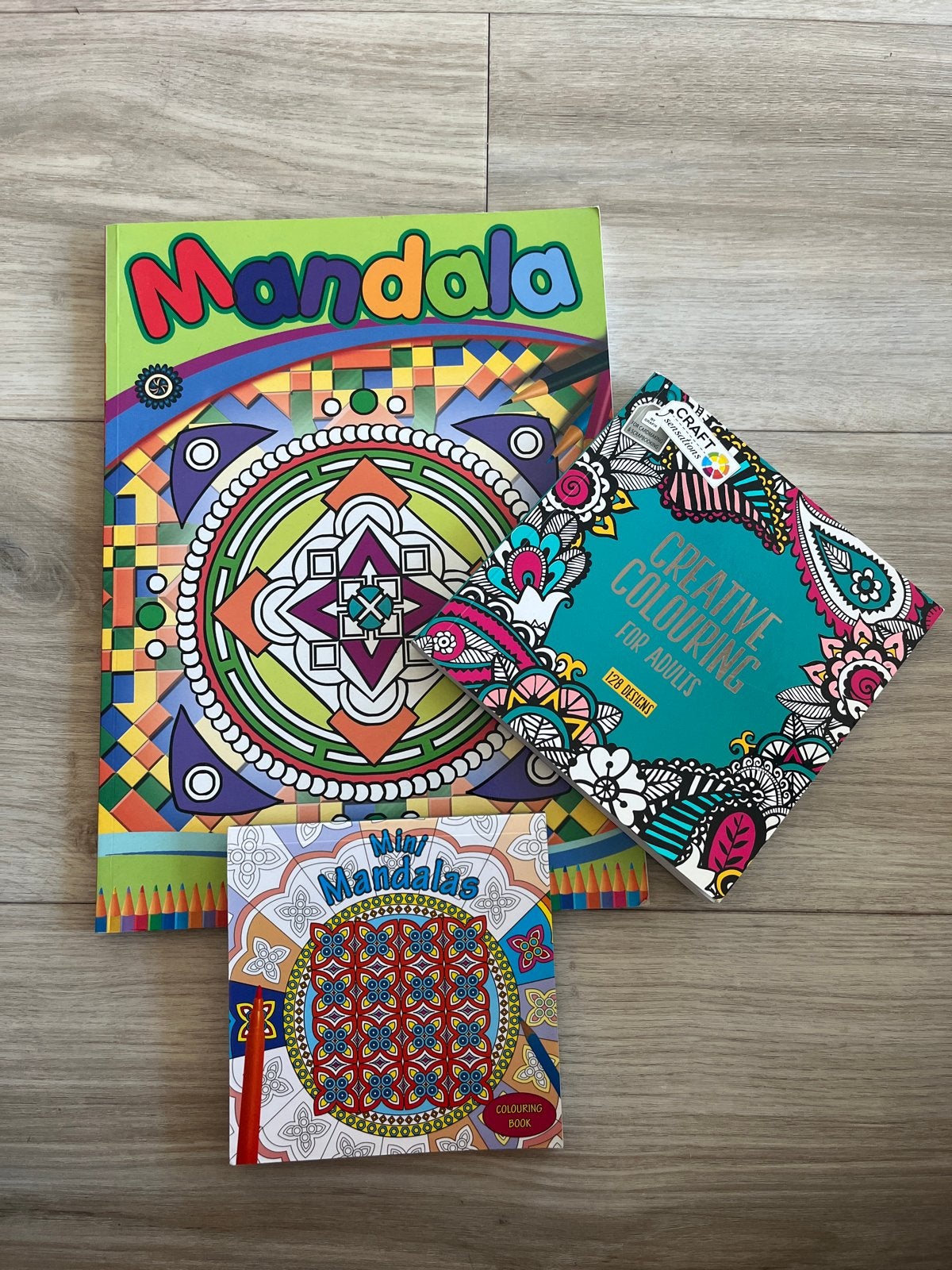 Mandala en Creatieve Kleurboeken - Set van 3, Ophalen of Verzenden, Nieuw, Tekenen en Schilderen, Geschikt voor kinderen