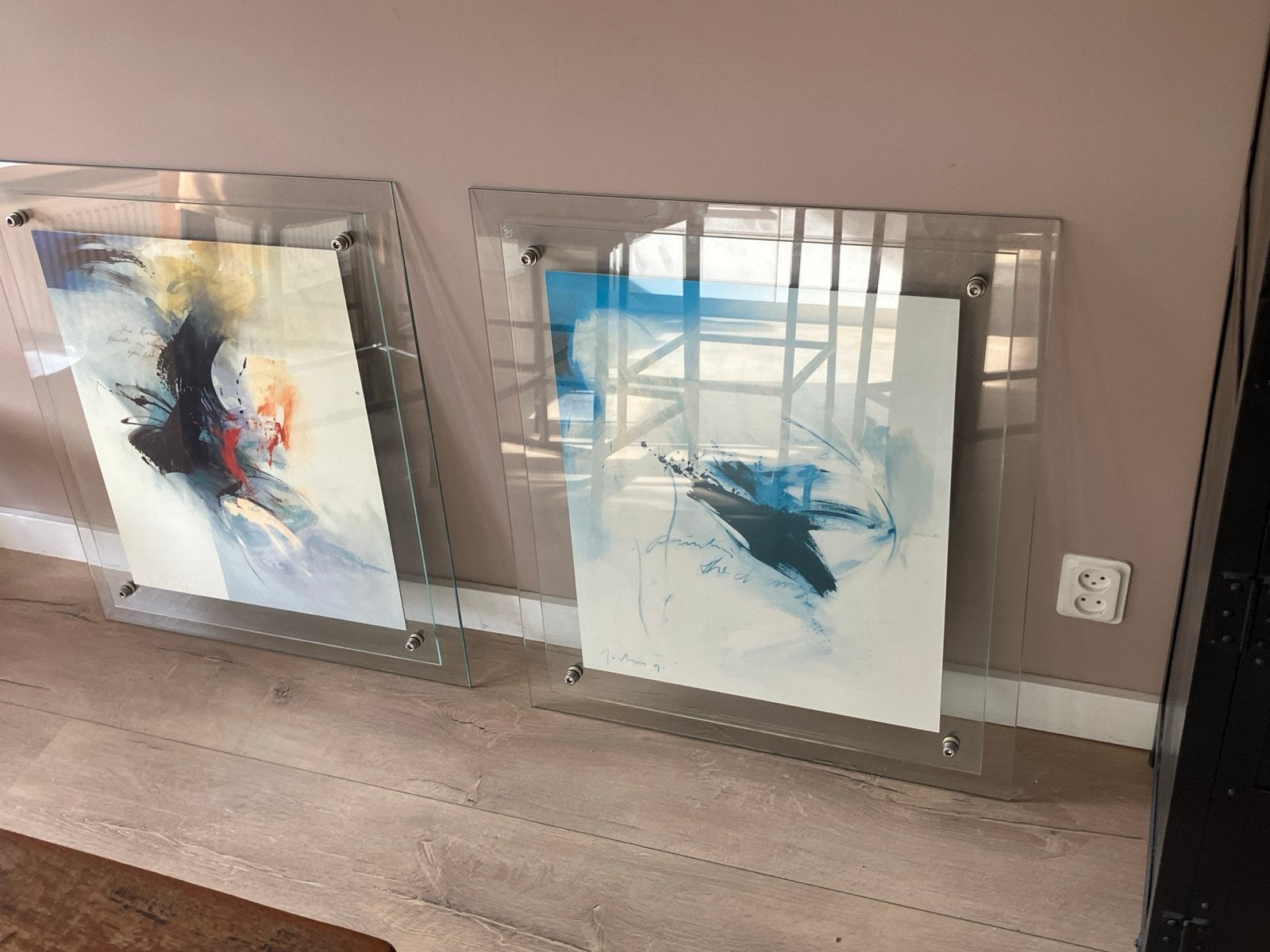 Glazen platen voor kunst - eenvoudig verwisselbaar, Ophalen, Timmers handelsonderneming, Gebruikt, Glas