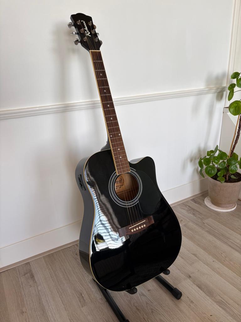 Richwood Elektro- Akoestische gitaar, Ophalen, Zo goed als nieuw, Semi-akoestisch