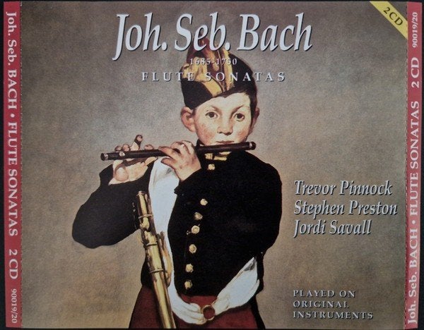 Bach– Stephen Preston, Savall – Flute Sonatas dubbel CD, Ophalen of Verzenden, Kamermuziek, Gebruikt, Barok