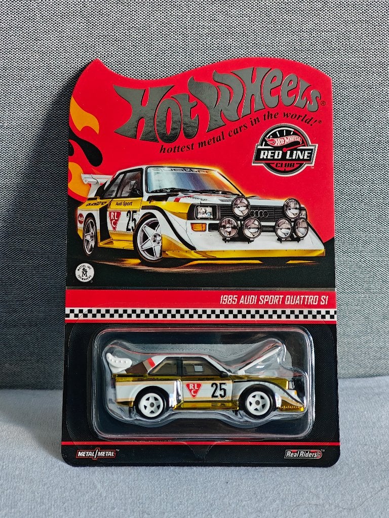 Hot Wheels 1985 Audi Sport Quattro S1 Wit/Goud RLC, Ophalen of Verzenden, Nieuw, Auto