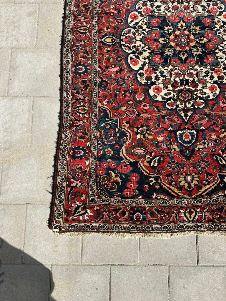 Uniek Bakhtiar tapijt – 215  142 cm – Perzische traditie, Gebruikt, 100 tot 150 cm, Ophalen of Verzenden, NA