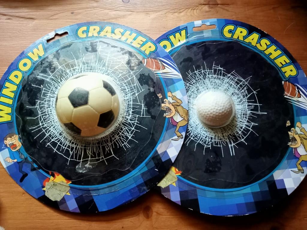 2 leuke window crashers, makkelijk te hergebruiken,, Ophalen of Verzenden