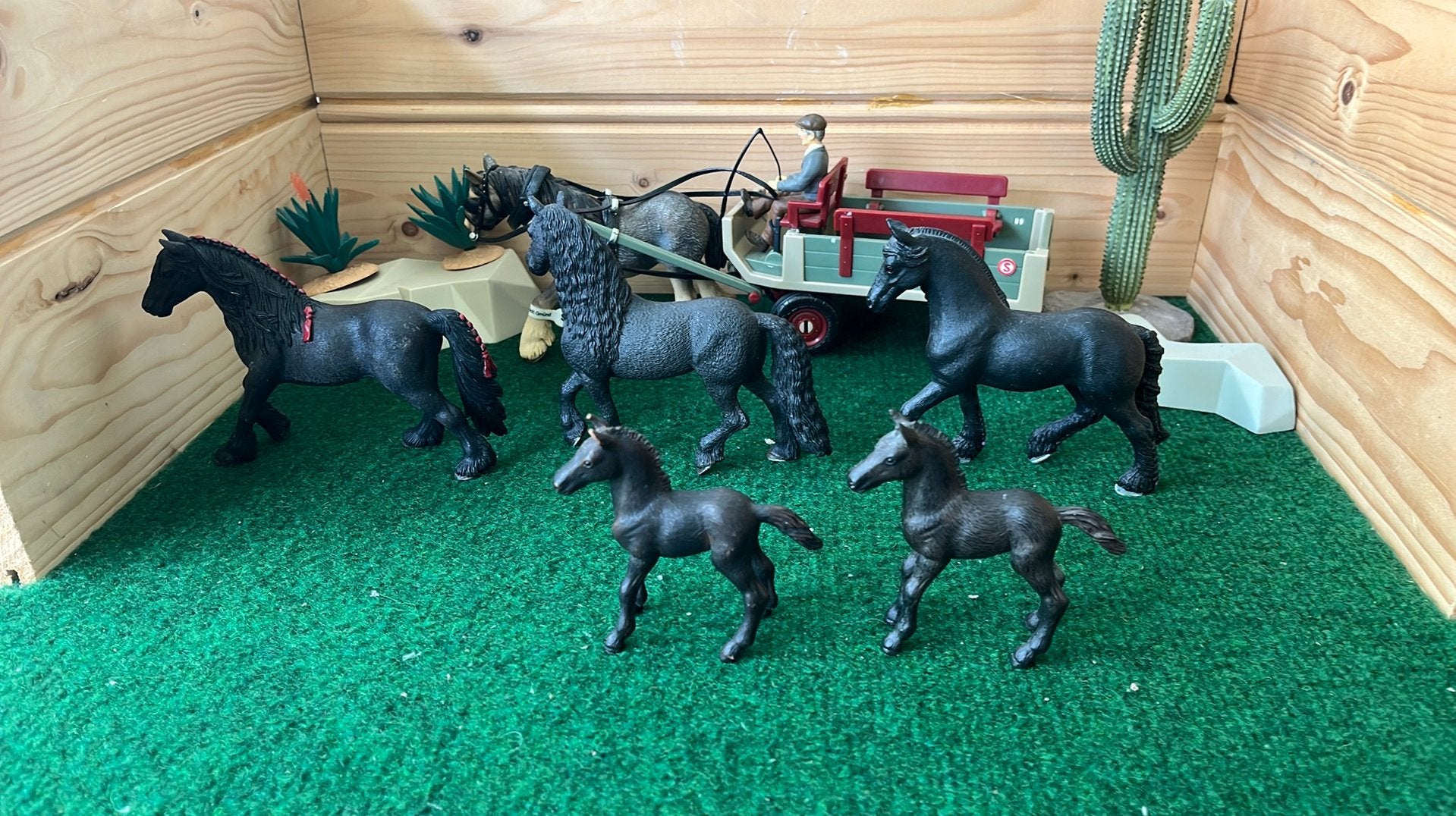 Schleich friezen, Verzamelen, Dierenverzamelingen, Verzenden, Zo goed als nieuw, Paard, Beeldje of Figuurtje