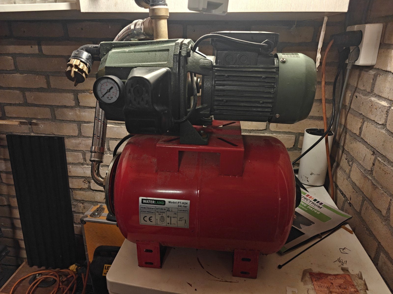 Waterland SP JET 100M/24L Hydrofoorpomp - 0.75 kW, Ophalen, Gebruikt, Elektrisch, Hydrofoorpomp