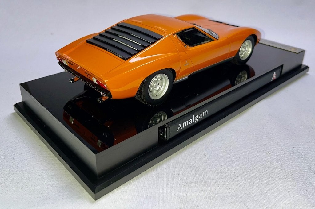 Lamborghini Miura P400 SV Oranje 1:18 van Amalgam, Hobby en Vrije tijd, Modelauto's | 1:18, Ophalen of Verzenden, Nieuw, Auto