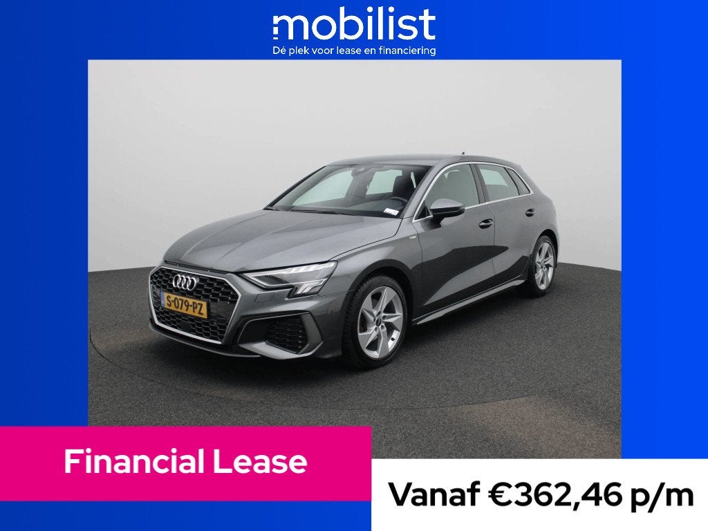 Audi A3 Sportback 30 TFSI S edition (bj 2023, automaat), Automatische klimaatregeling, Gebruikt, Origineel Nederlands, Bedrijf