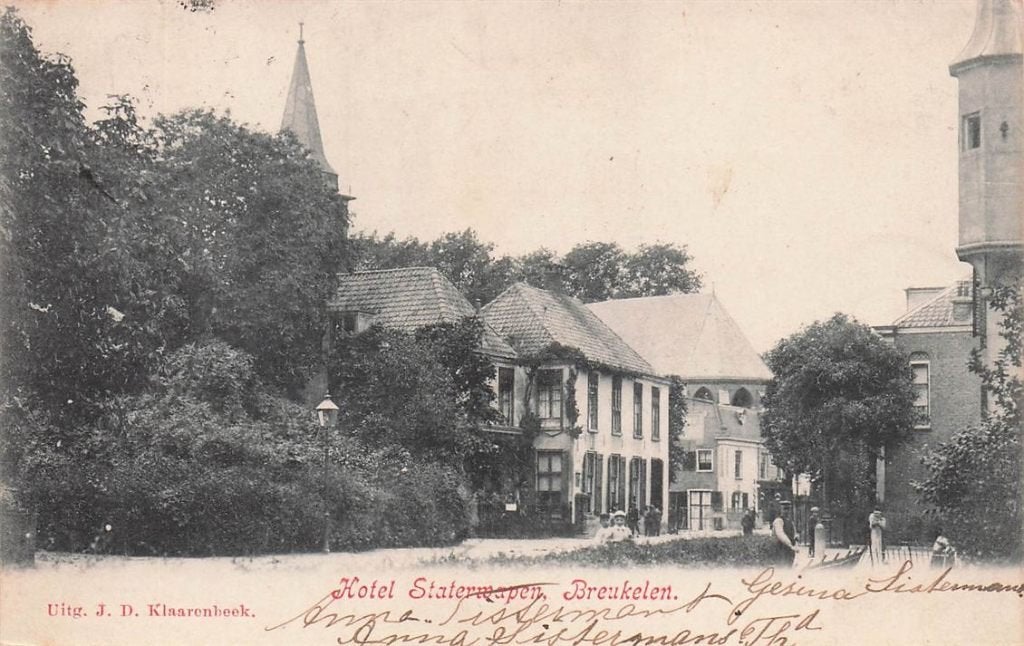 702-335-029 Hotel Statermapen Breukelen, Verzamelen, Ansichtkaarten | Nederland, Verzenden, Voor 1920, Utrecht