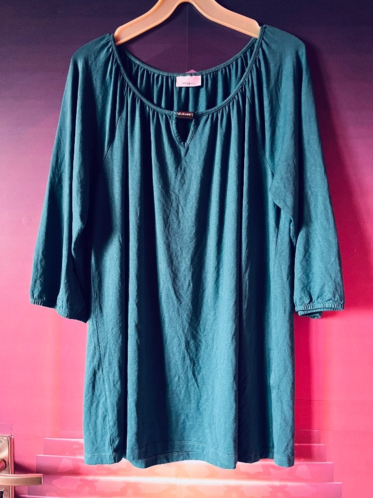 Mooie turquoise tuniek maat 46 nu voor 17,99€, Blauw, Yessica, Maat 46/48 (XL) of groter, Nieuw