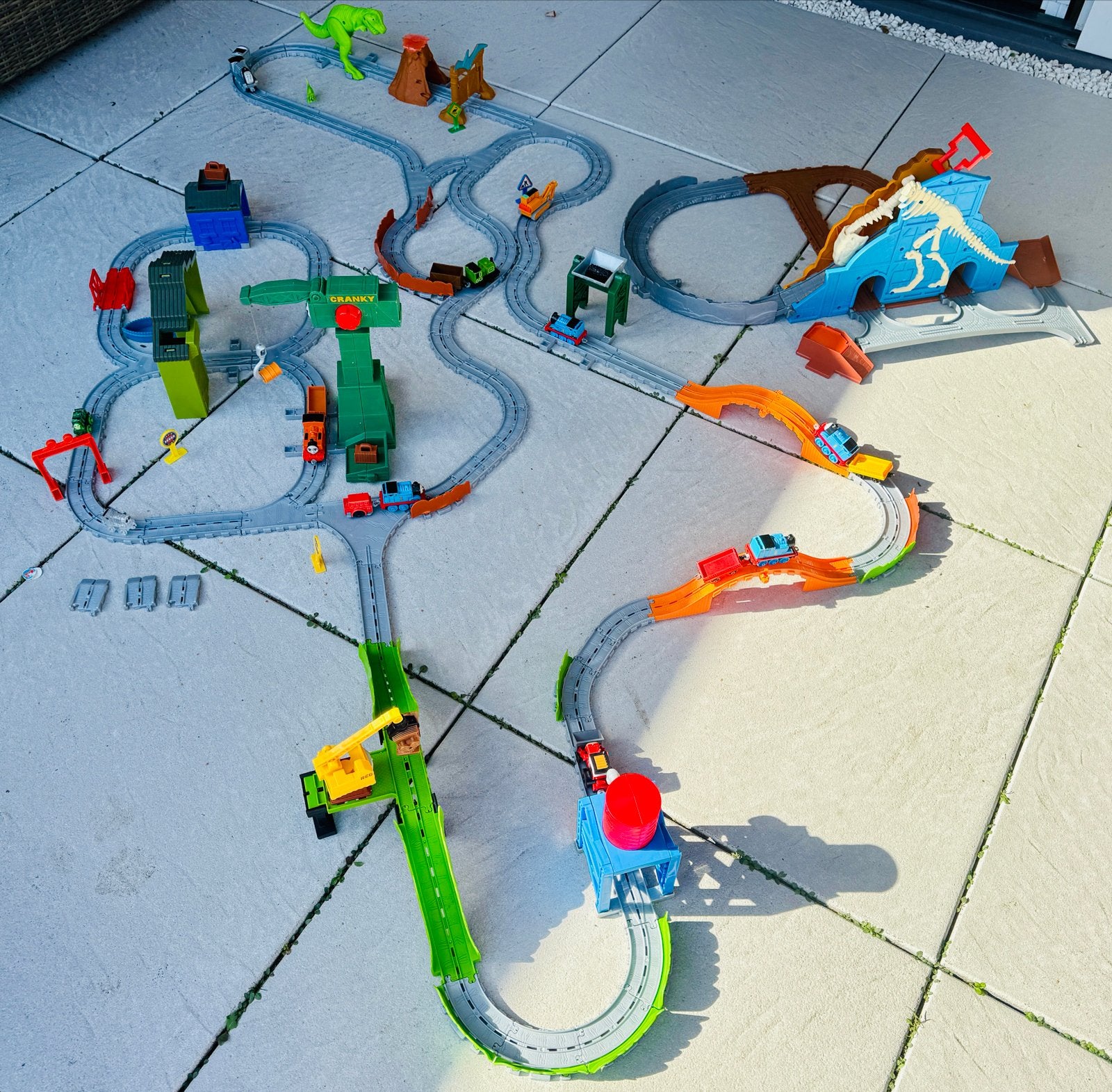Grote Thomas de Trein set met veel treinen en rails, Ophalen of Verzenden, Zo goed als nieuw, Jongen of Meisje