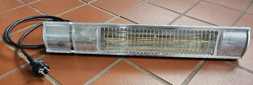 Patio terras infrarood heater 2000W - met afstandsbediening, Elektrisch, Gebruikt, Ophalen of Verzenden, Waterbestendig