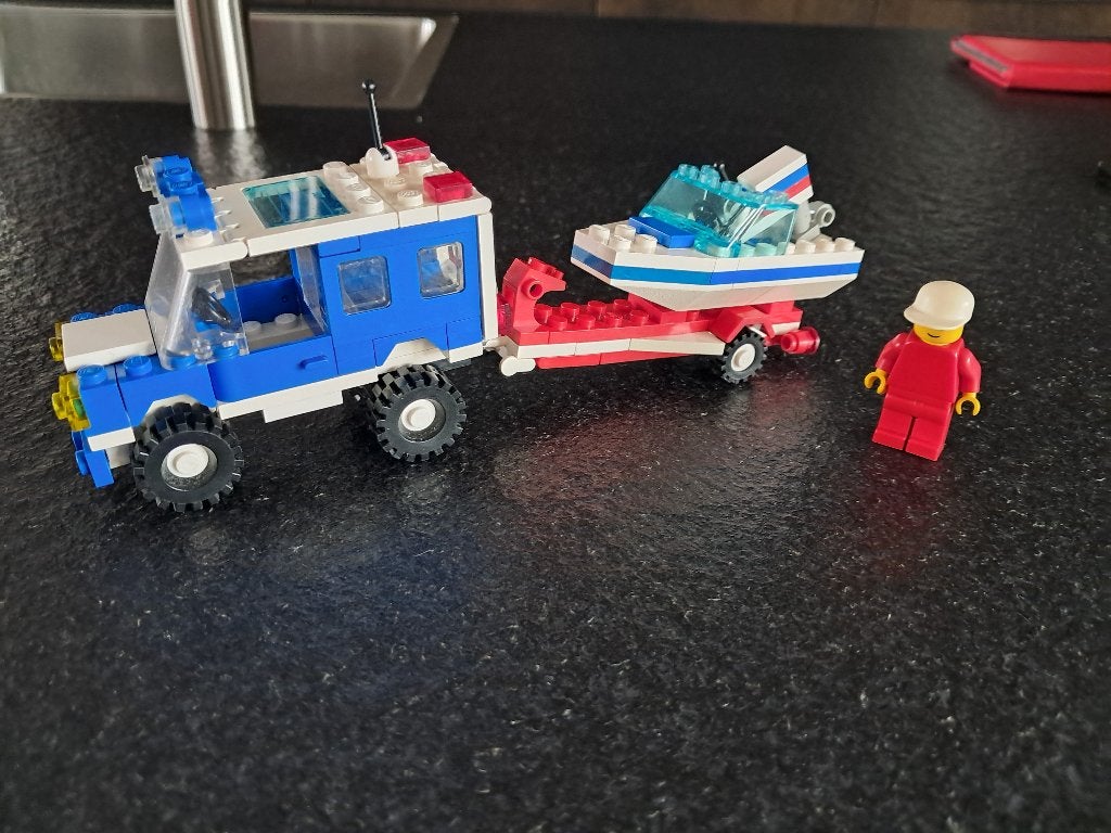 Lego 6698 RV met Speedboot, Ophalen of Verzenden, Zo goed als nieuw, Compleet, Lego