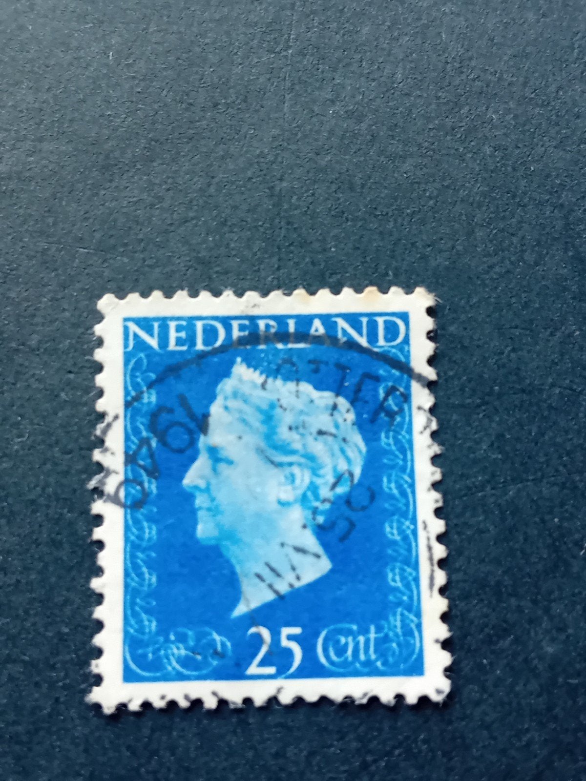 Nederlandse postzegel Koningin Wilhelmina 25 Cent, Postzegels en Munten, Postzegels | Nederland, Ophalen of Verzenden, T/m 1940