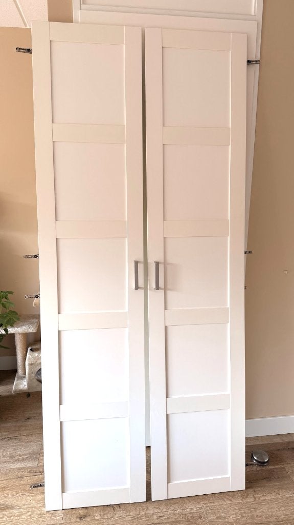 2x Ikea Bergsbo Witte Deur 229x50, Ophalen, Gebruikt, 50 tot 100 cm, Minder dan 100 cm