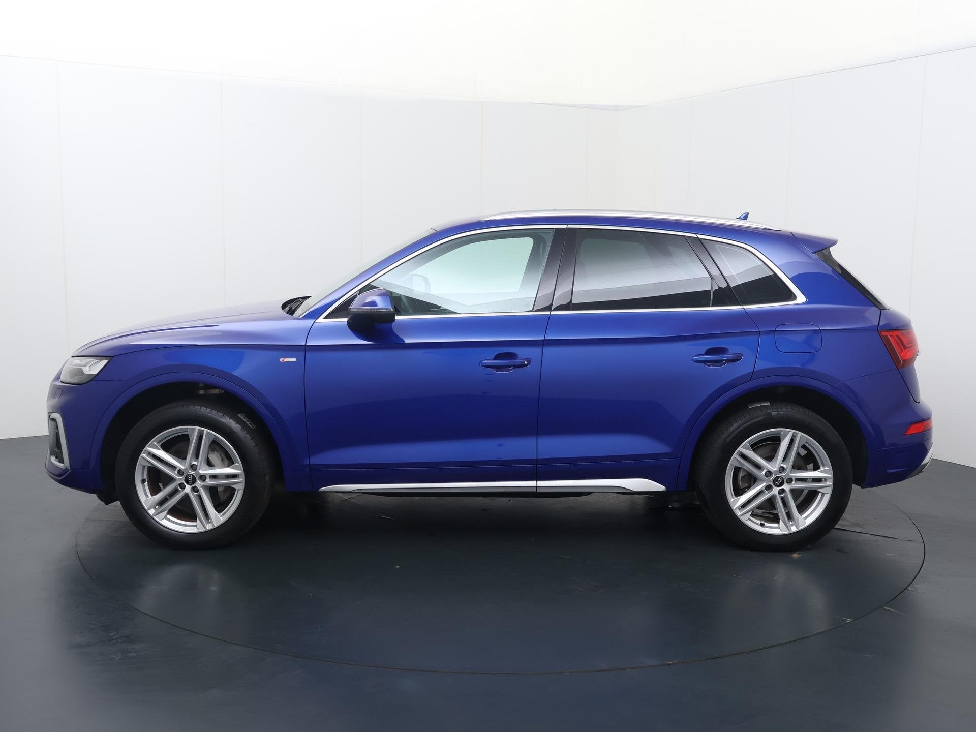 Audi Q5 50 TFSI e Advanced edition | 299 PK | SoH 87% | Matr, Auto's, Audi, Gebruikt, 4 cilinders, Blauw, Plug-in hybride