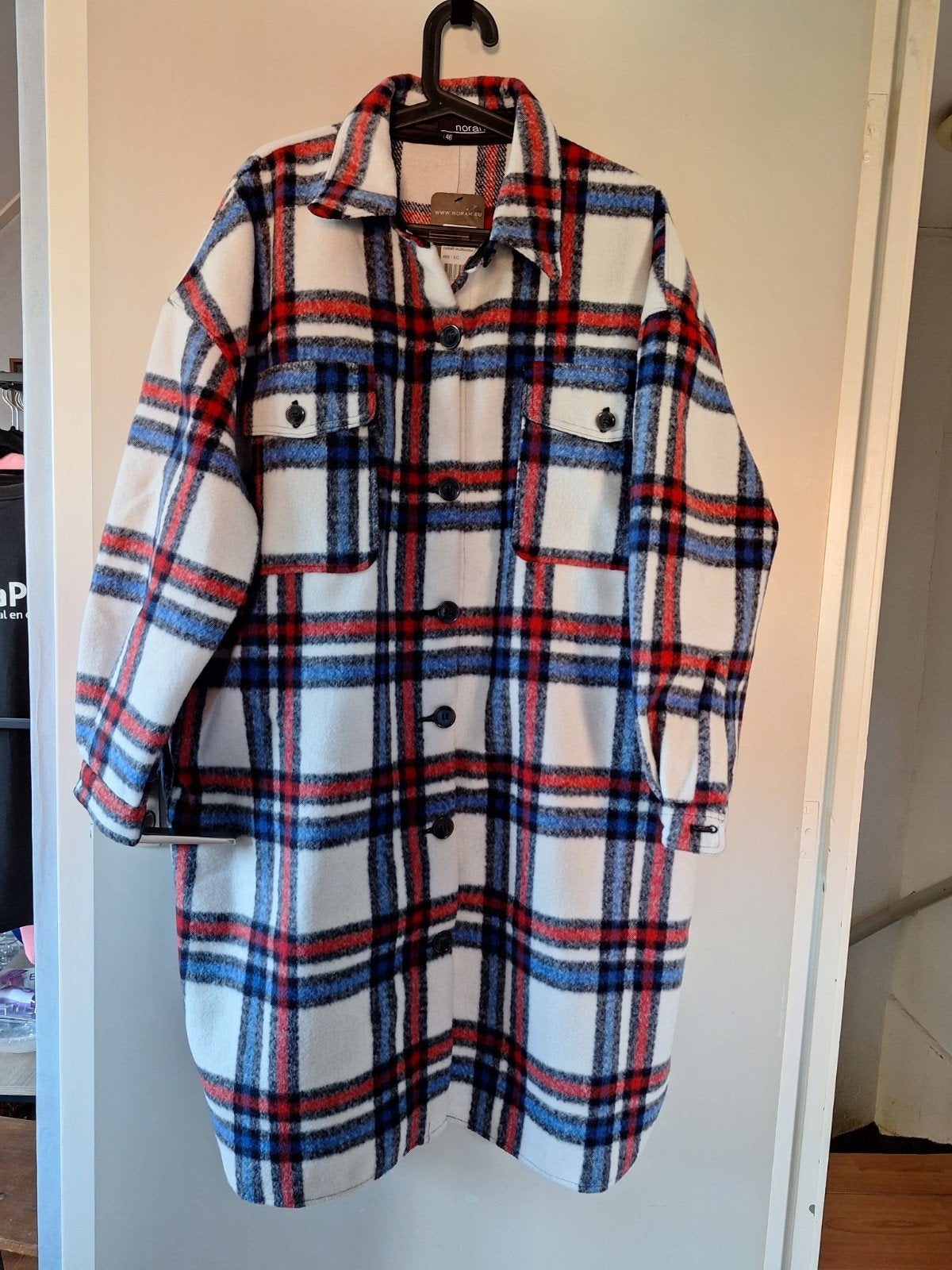 Norah Geruite Herfst/Lente Jas, Meerkleurig, Maat 46/48 (XL) of groter, Nieuw, Ophalen of Verzenden