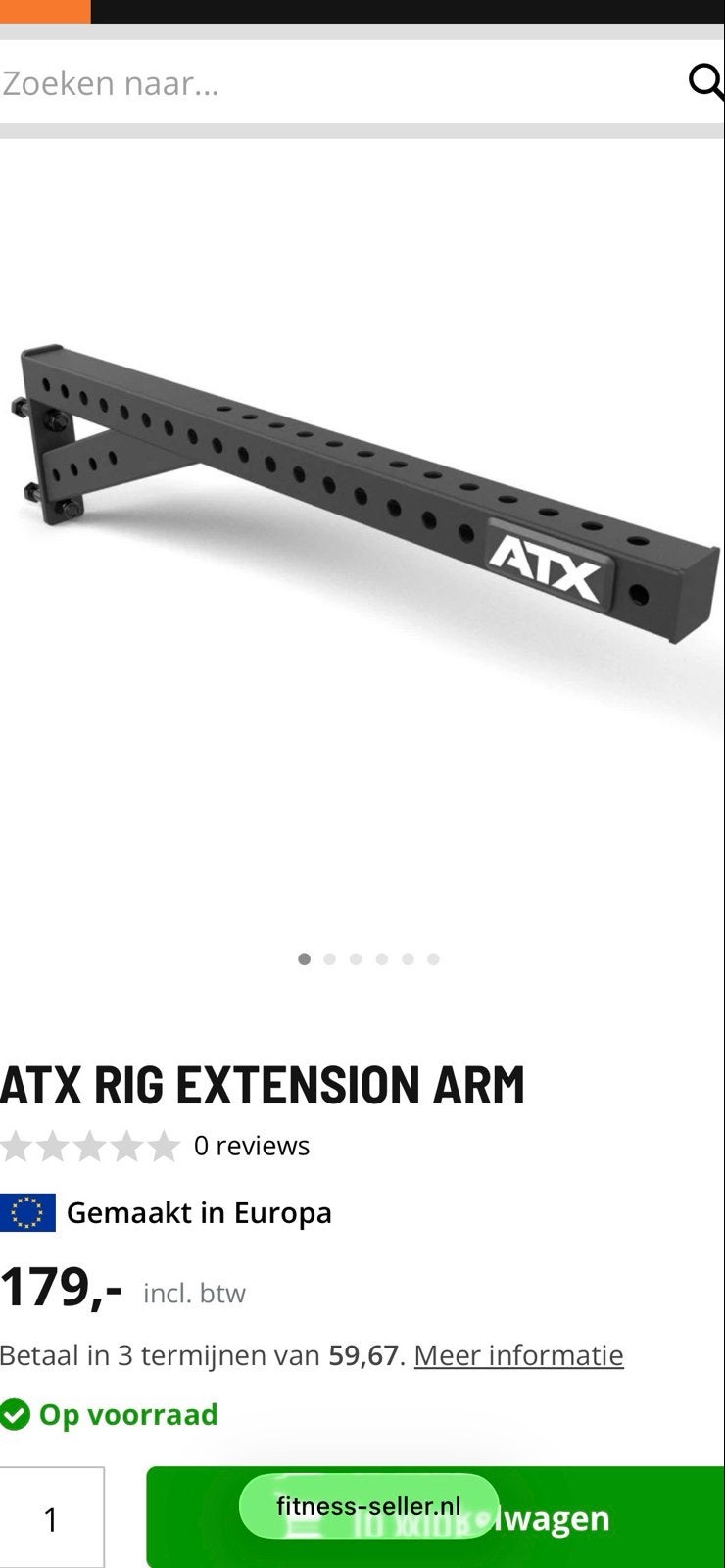 ATX Rig Extension Arm met oog voor bokszak/accessoires, Ophalen, Nieuw, Overige typen