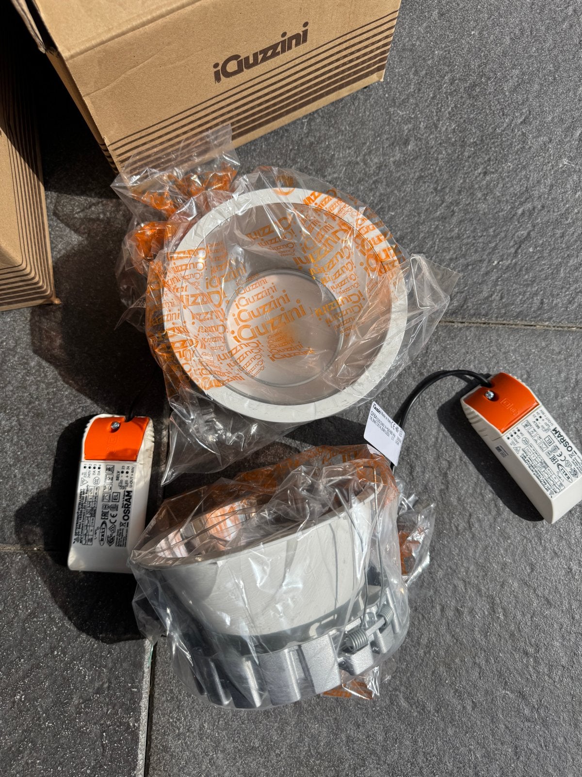 Nieuwe iGuzzini Inbouwspots met Osram LED drivers, Huis en Inrichting, Metaal of Aluminium, Nieuw, Ophalen of Verzenden, Led