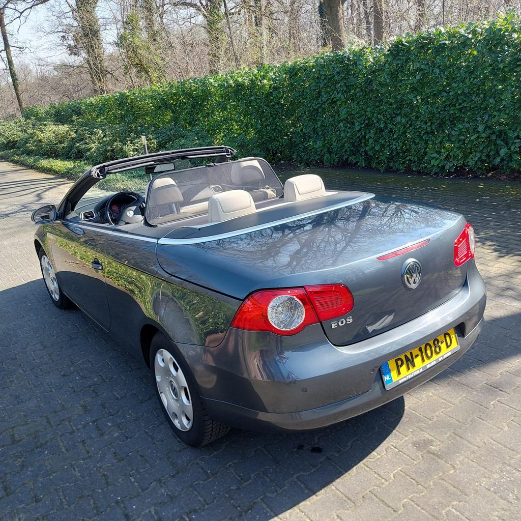 Volkswagen Eos 2.0 16V FSI 110KW 2007 Grijs, Auto's, Voorwielaandrijving, Beige, 4 cilinders, 4 stoelen