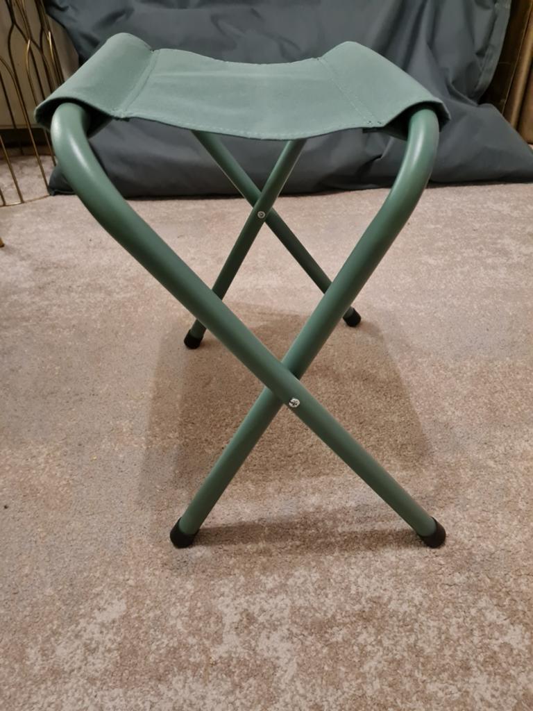 Campingkrukje opvouwbaar, campingkruk Decathlon zgan, Ophalen, Zo goed als nieuw, Campingstoel