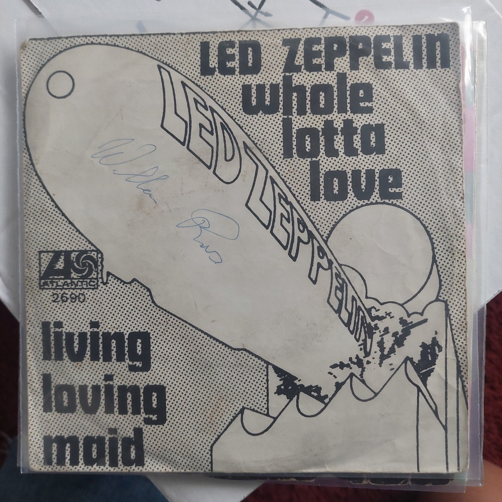 Single Led Zeppelin Whole lotta love, Cd's en Dvd's, Vinyl Singles, Ophalen of Verzenden, Gebruikt, Rock en Metal