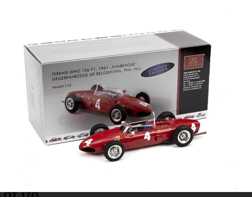 CMC 1:12 Ferrari 156 Sharknose (C-007) - Prachtig schaalmode, Ophalen of Verzenden, Nieuw, Auto