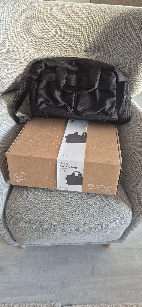 Joolz changing bag + Changing mat, Ophalen of Verzenden, Zo goed als nieuw, Zwart, Joolz