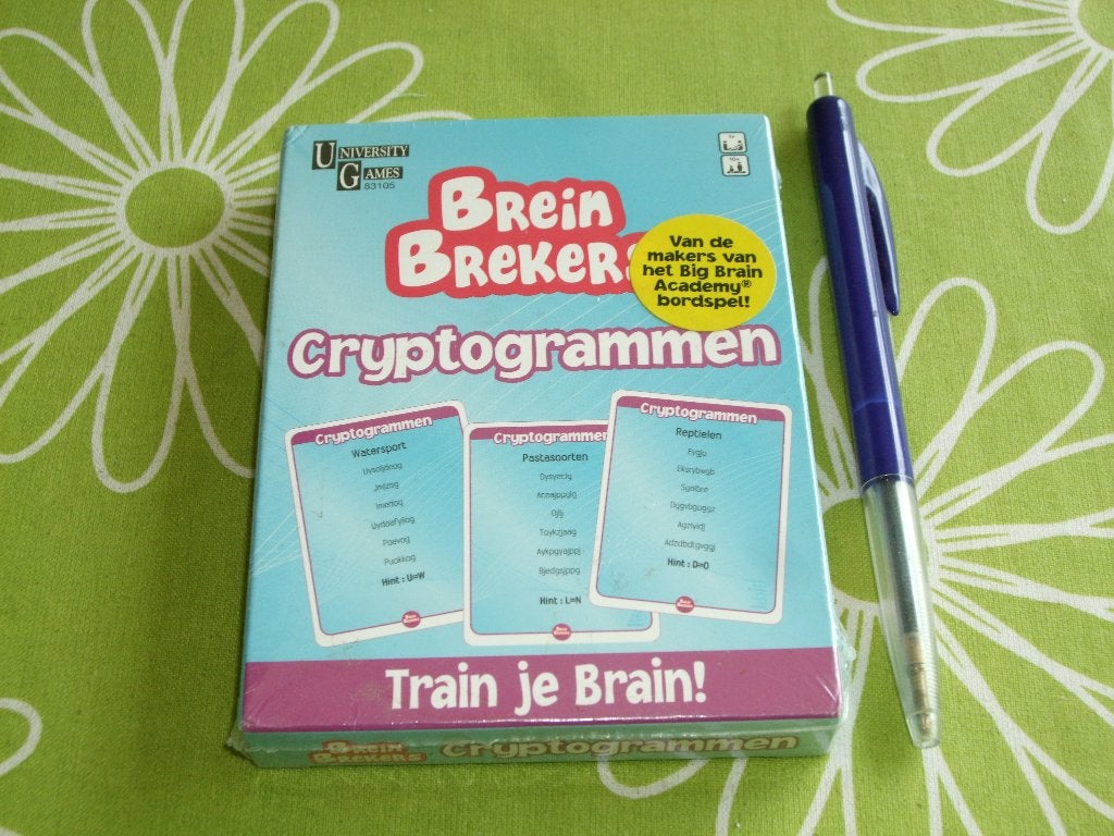 Nieuw in seal: Breinbrekers Cryptogrammen- train je brain, Een of twee spelers, Ophalen of Verzenden, Nieuw