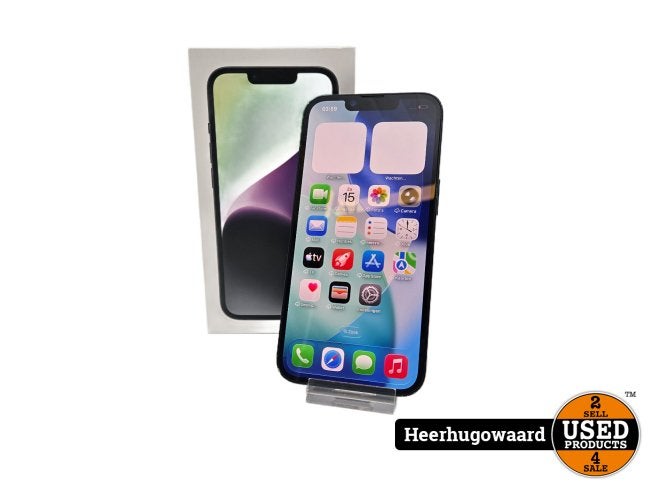 iPhone 14 128GB Midnight in Nette Staat - Batterij 86%, Apple, Zo goed als nieuw, Support@apple.com, One Apple Park Way
Cupertino, CA 95014
United States