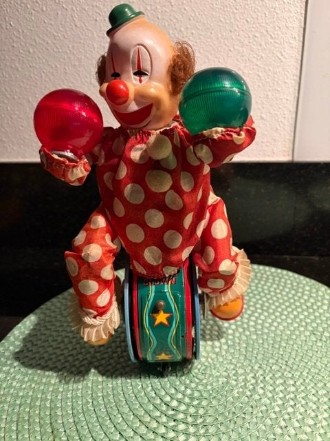 Cycling clown Gragstan Japans jaren '60, Antiek en Kunst, Ophalen of Verzenden