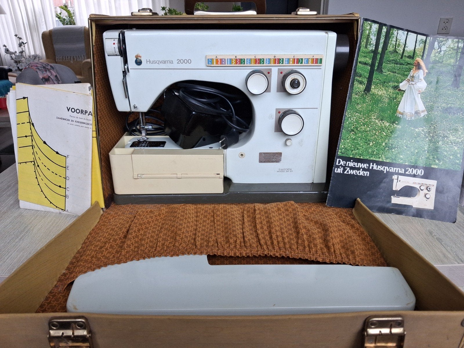 Husqvarna 2000 Naaimachine - Vintage Model, Ophalen of Verzenden, Gebruikt, Naaimachine, Husqvarna