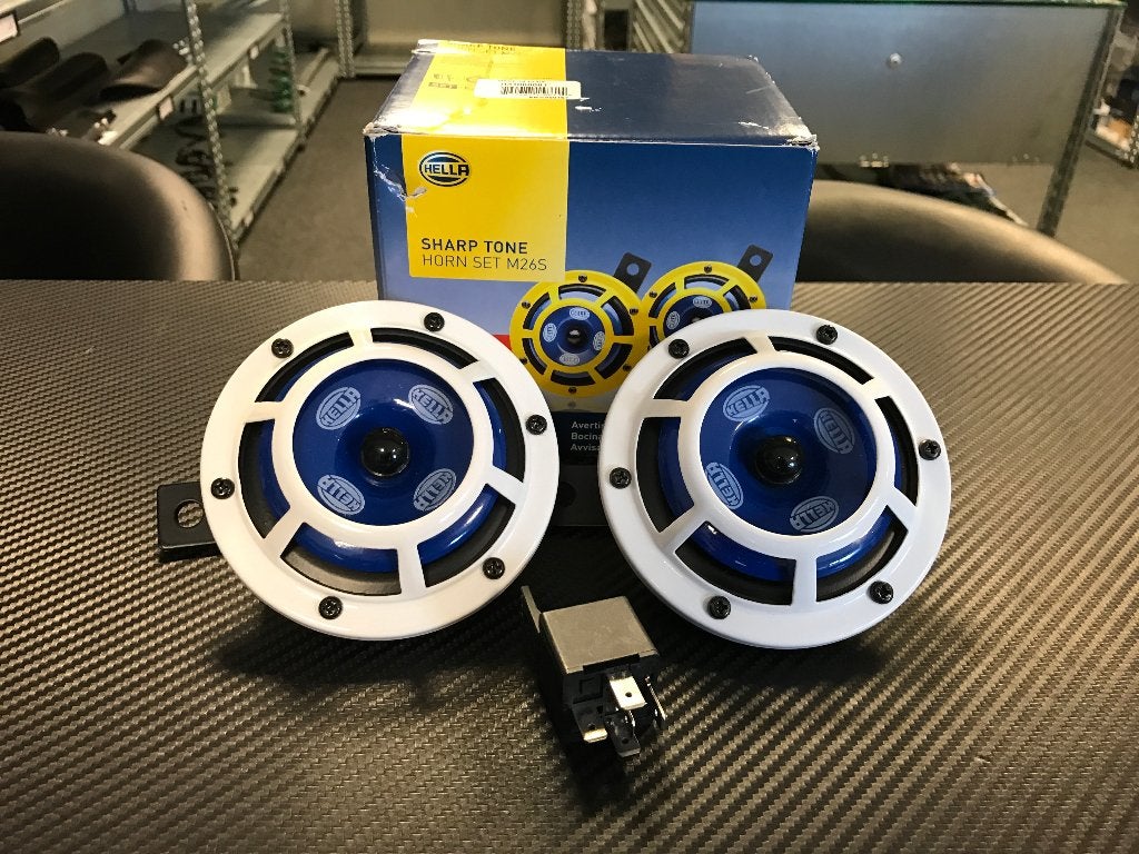 Hella Sharptone Claxon set (custom White wit), Auto diversen, Ophalen of Verzenden