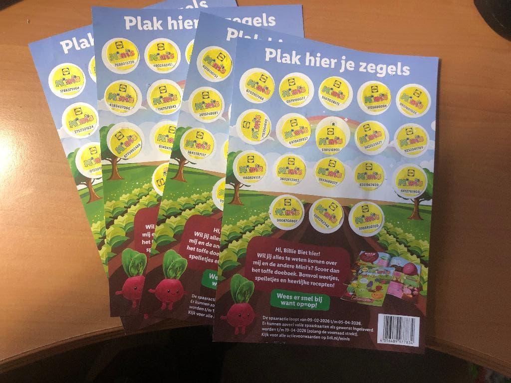 Lidl mini’s zegels , 1 volle kaart, Verzamelen, Supermarktacties, Lidl, Ophalen of Verzenden