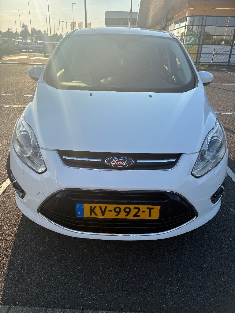 Ford C-Max 1.0 92KW 2013 Wit, Auto's, Voorwielaandrijving, Zwart, Wit, 1200 kg