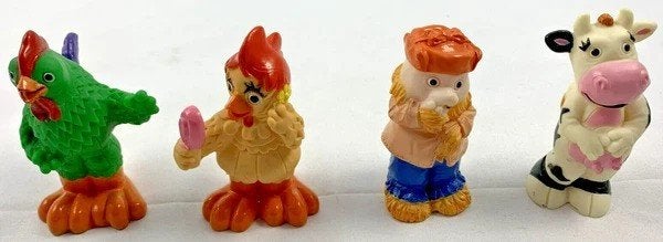 Bibaboerderij figuren 4 stuks, Coolsingel 104, 3011 AG Rotterdam, Netherlands, 1:50 of kleiner, Verzenden, Zo goed als nieuw