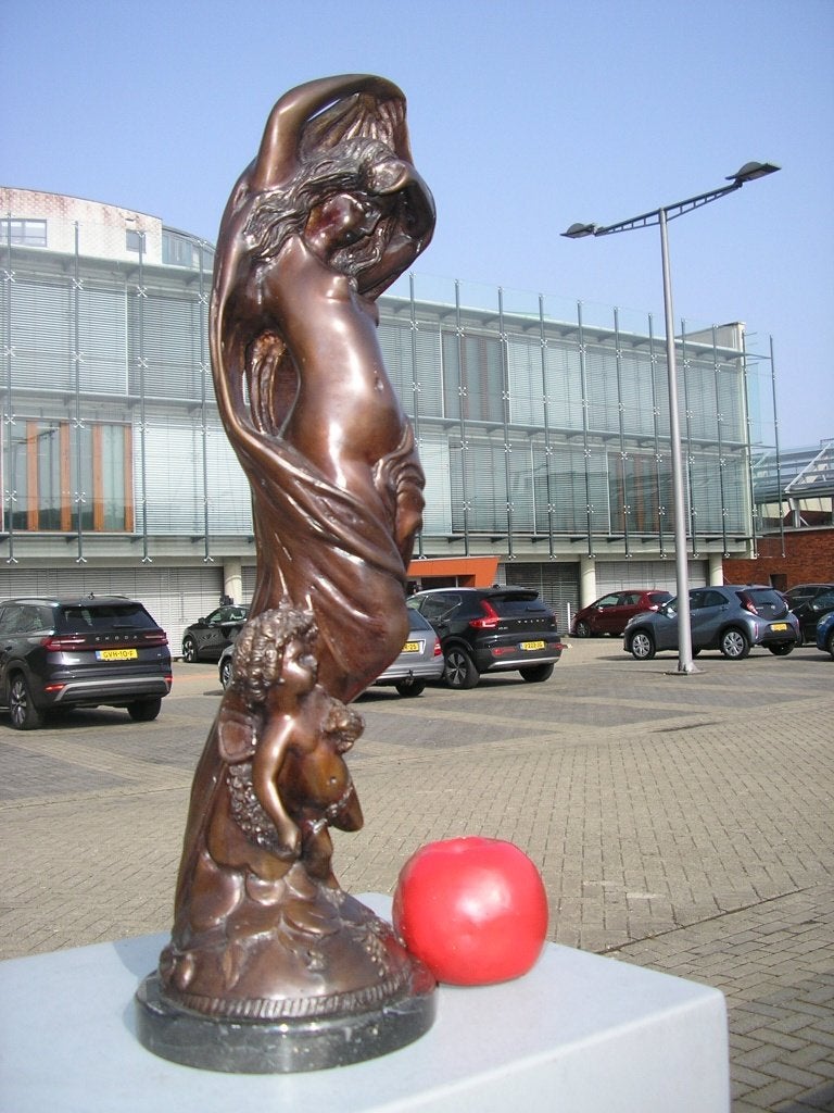 BRONZEN BEELD A. MOREAU FRANKRIJK, Ophalen, Brons