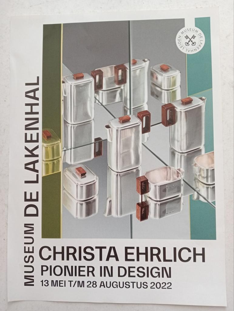 Christa Ehrlich Pionier in Design affiche De Lakenhal 2022, Ophalen of Verzenden, Knipsel(s)