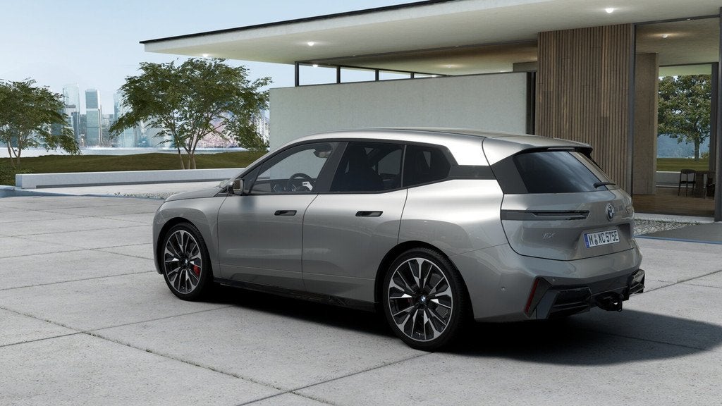 BMW iX xDrive45 M Sport / Trekhaak / Panoramadak Sky Lounge, Auto's, BMW, Automaat, Zwart, IX, Leder