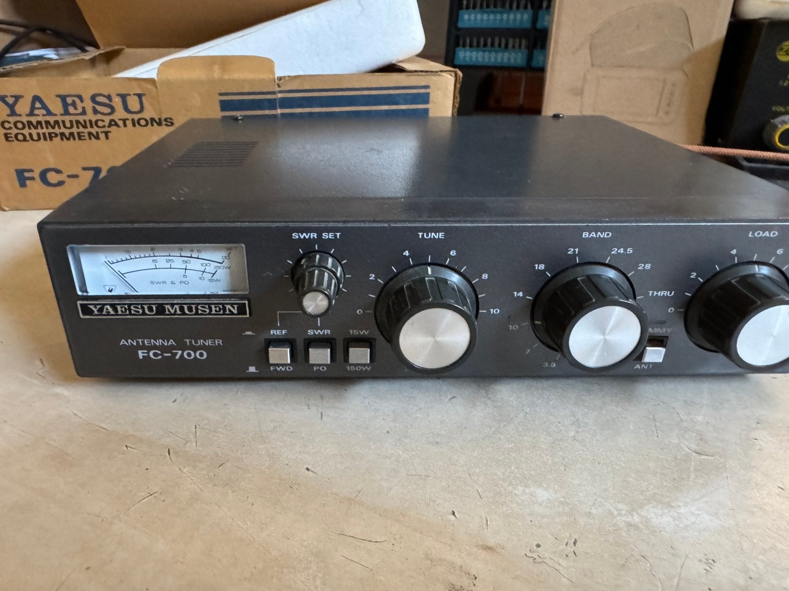 YAESU FC-700 ANTENNE TUNER MET DUMMYLOAD, Telecommunicatie, Ophalen of Verzenden, Gebruikt, Zender en Ontvanger