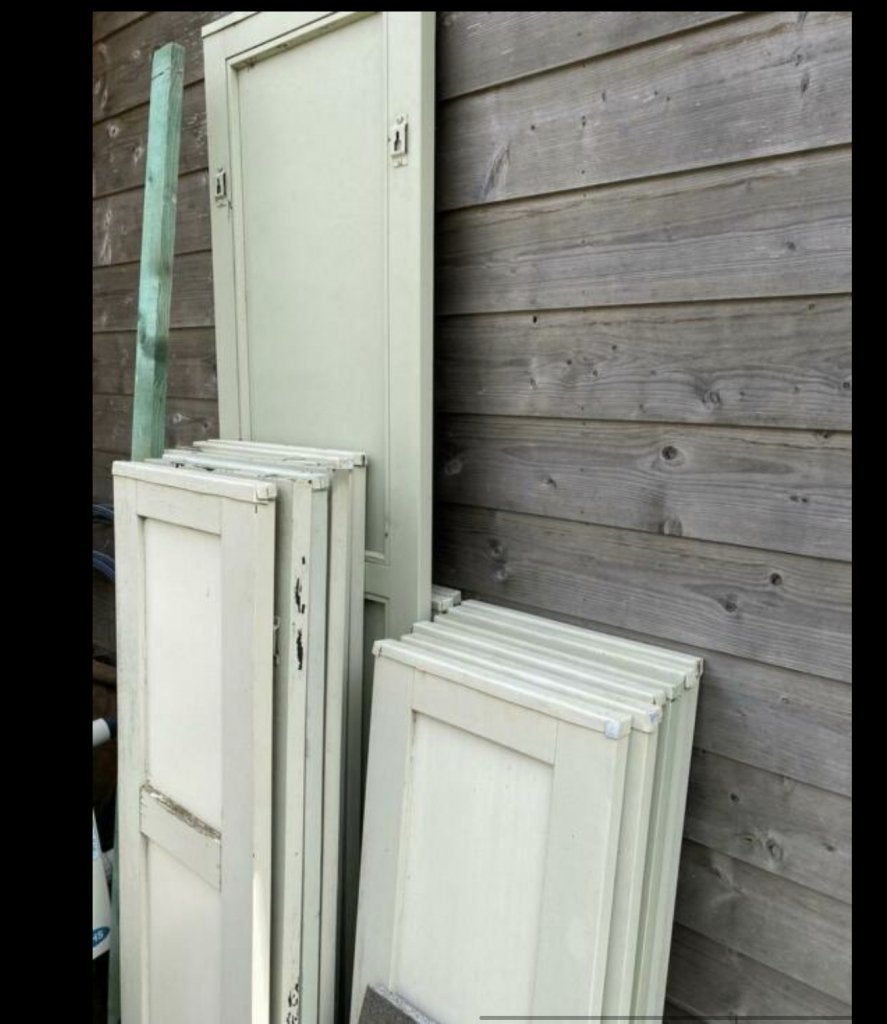Set van 23 massief meranti raamluiken, La belle porte, Jurgen.hoogenboezem@gmail.com, Overige typen, Zo goed als nieuw