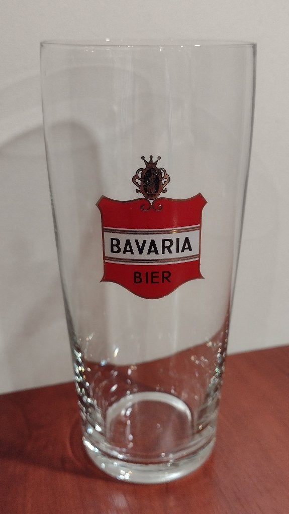 Oud Bavaria Fluitje 20cl met Logo Jaren 70-80. (A), Ophalen of Verzenden, Gebruikt, Glas of Glazen, Bavaria