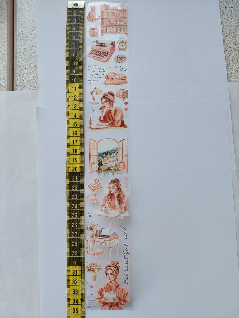 1 Loop pettape Sweet girl (oranje/zalm), Ophalen, Nieuw, Versiering of Embellishment